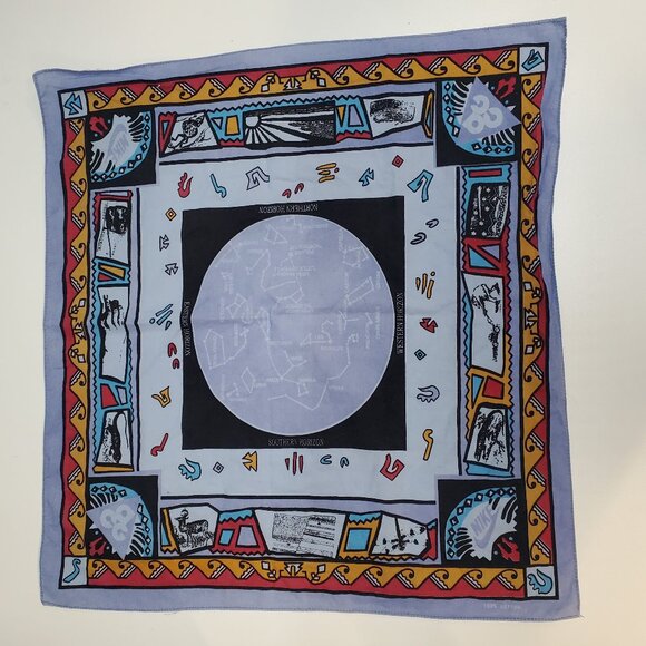 Vintage Nike ACG Bandana is a faded Western Aztec Constellation Scarf - Picture 1 of 7